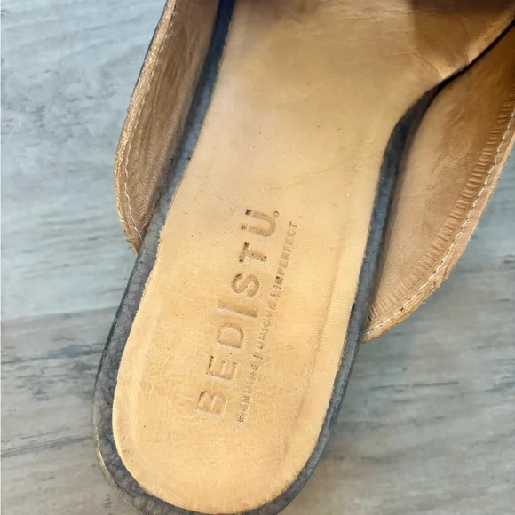 Women’s Bed Stu Brenda Black Leather Mules - Picture 6 of 9